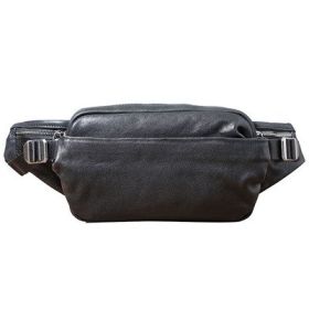 Men's Small Backpack Single Shoulder Cross-body Head Layer Cowhide Fanny Pack