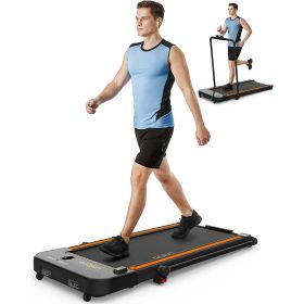 2 in 1 Under Desks Treadmill, Walking Pad Folding Treadmill