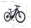 E27179 Elecony Electric 27.5" Adults Bike, Removable Hidden 36V 10Ah Lithium Battery 350W Brushless Motor City Ebike, 20MPH Assist, Disc Brake, 7 Spee