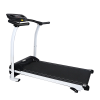 YSSOA High Performance Folding Treadmill, Workout Running Machine with LCD Display and Phone Slot, Compact Treadmill for Fitness Gym Exercise, White a