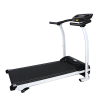 YSSOA High Performance Folding Treadmill, Workout Running Machine with LCD Display and Phone Slot, Compact Treadmill for Fitness Gym Exercise, White a