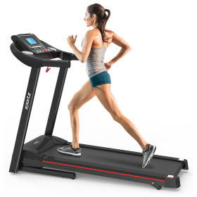 Home Foldable Treadmill with Incline; Folding Treadmill for Home Workout; Electric Walking Treadmill Machine 5" LCD Screen 250 LB Capacity Bluetooth M