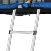 12FT Trampoline for Kids with Safety Enclosure Net;  Ladder and 8 Wind Stakes;  Round Outdoor Recreational Trampoline