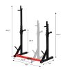 Home Indoor Fitness Adjustable Multi-function Barbell Stand Squat Bench Press Trainer