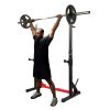 Home Indoor Fitness Adjustable Multi-function Barbell Stand Squat Bench Press Trainer