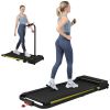 Treadmill-Walking Pad-Under Desk Treadmill 0.6-7.6MPH 2.5HP 2 in 1 Folding Treadmill-Treadmills for Home and Office