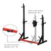 Home Indoor Fitness Adjustable Multi-function Barbell Stand Squat Bench Press Trainer