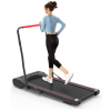 Under Desk Walking Pad Treadmill Foldable with Handlebar Remote Controll