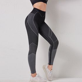 Women's High Waist Tight Yoga Pants (Option: Black-L)