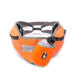 Pet Supplies Dog Training Waist Bag Outdoor Running Outdoors Snacks Buggy Bag (Option: Orange-Waist Circumference 65to125cm)