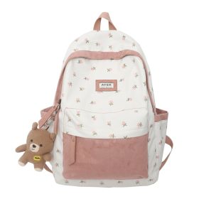 Student Mori Style Large Capacity Backpack (Color: Pink)