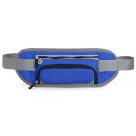 Running Waist Belt Bag Marathon With Water Bottle For 4.8-6.6 Inch Phone Sports Trail Running Bag Men Women Fanny Pack (Color: Blue)