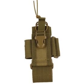 Outdoor Sports Tactical Walkie-talkie Multifunctional Waist Bag (Color: Khaki)