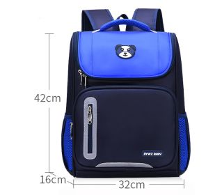 Boys And Girls Space Bag Backpack Lightweight Children's School Bag (Option: Blue-large)