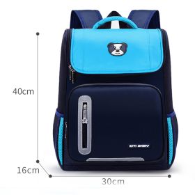 Primary School Sudents Backpack 6-12 Year Kids Schoolbag (Option: Light Blue-L)