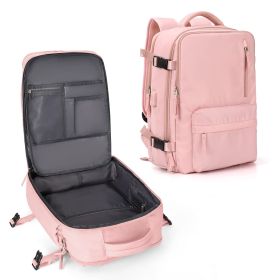 Fashion Large Capacity Travel Backpack Student School Bags (Option: Pink-M)