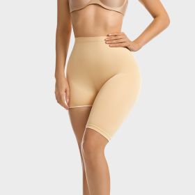 High-low Waist Seamless Shape Pants (Option: Beige-S)