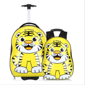 Trolley School Bag (Option: Tiger)