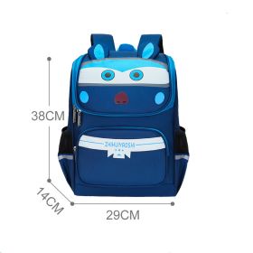 Children's Backpack For Relieving The Burden And Protecting The Spine (Option: Small Royal Blue A)