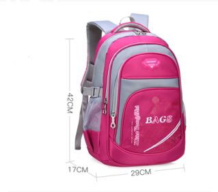 Ridge protection wear children's backpack (Option: Rose Red-L)