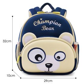 Children's tide backpack (Option: Navy Blue-L)