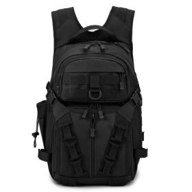 Large Capacity Tactical Multifunctional Backpack (Color: Black)