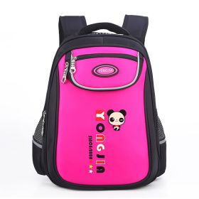 Schoolbag pupil 1-3-6 grade manufacturer custom-made male and female new children's shoulder cartoon knapsack 6-12 years old (Option: Rose-Big)