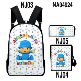 Digital Color Printing Bag Trendy Backpack Set (Option: Style8-OneSize)