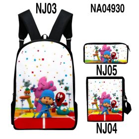 Digital Color Printing Bag Trendy Backpack Set (Option: Style2-OneSize)