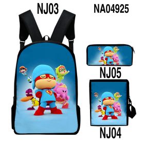 Digital Color Printing Bag Trendy Backpack Set (Option: Style7-OneSize)