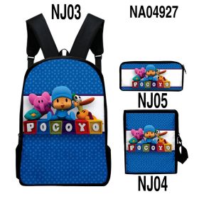 Digital Color Printing Bag Trendy Backpack Set (Option: Style5-OneSize)