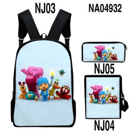 Digital Color Printing Bag Trendy Backpack Set (Option: Style10-OneSize)