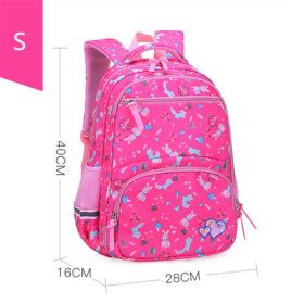 Sweet And Lovely Light Leisure Backpack (Option: Rose Red-S)