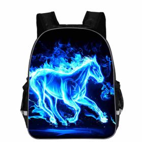 Horse Schoolbag Animal Head High School Junior High School Elementary School Toddler Cartoon Lightening Backpack (Option: F-16)