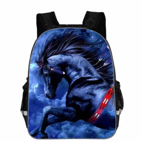 Horse Schoolbag Animal Head High School Junior High School Elementary School Toddler Cartoon Lightening Backpack (Option: G-11)