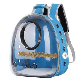 New Style Breathable Pet Bag Outdoor Carrying Bag Parrot Backpack Small Pet Space Bag (Option: Upgrade-Wathet)