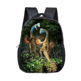 Cartoon Dinosaur Fashion Kindergarten Backpack (Option: 15)