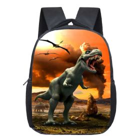 Cartoon Dinosaur Fashion Kindergarten Backpack (Option: 17)