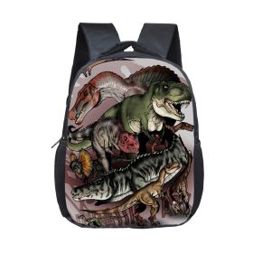 Cartoon Dinosaur Fashion Kindergarten Backpack (Option: 2)