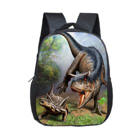 Cartoon Dinosaur Fashion Kindergarten Backpack (Option: 11)