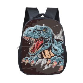 Cartoon Dinosaur Fashion Kindergarten Backpack (Option: 1)