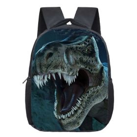 Cartoon Dinosaur Fashion Kindergarten Backpack (Option: 12)