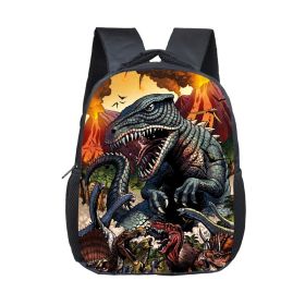 Cartoon Dinosaur Fashion Kindergarten Backpack (Option: 5)