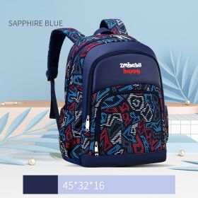 Sesame Baby Korean Elementary School Schoolbag (Option: Sapphire blue-L)