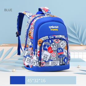 Sesame Baby Korean Elementary School Schoolbag (Option: Sky Blue-L)