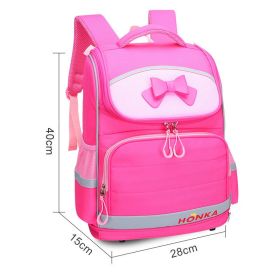 New Space Schoolbag For Primary School Students (Option: Plum red)