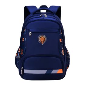 Wear-resistant and breathable children's school bag (Option: Royal Blue-Big)