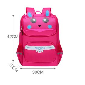 Children's Backpack For Relieving The Burden And Protecting The Spine (Option: Large Rose Red A)