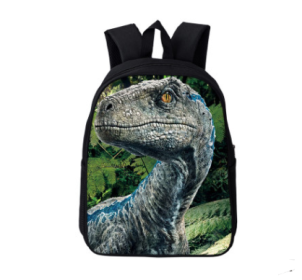 Jurassic dinosaur hot backpack primary and secondary school students wear-resistant burden reduction bag 3D printing a generation of factory direct sa (Option: C)