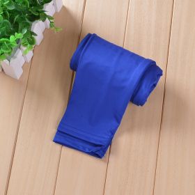 Spring And Autumn Milk Silk Girls' Tight Elastic Bottoming Cropped Pants (Option: Sapphire Blue-100Yards)